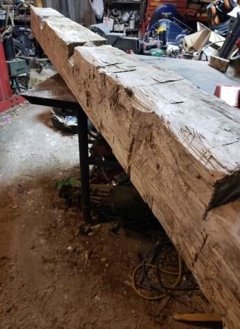 Reclaimed Old Growth White Oak Beem/plank