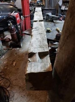 Reclaimed Old Growth White Oak Beem/plank