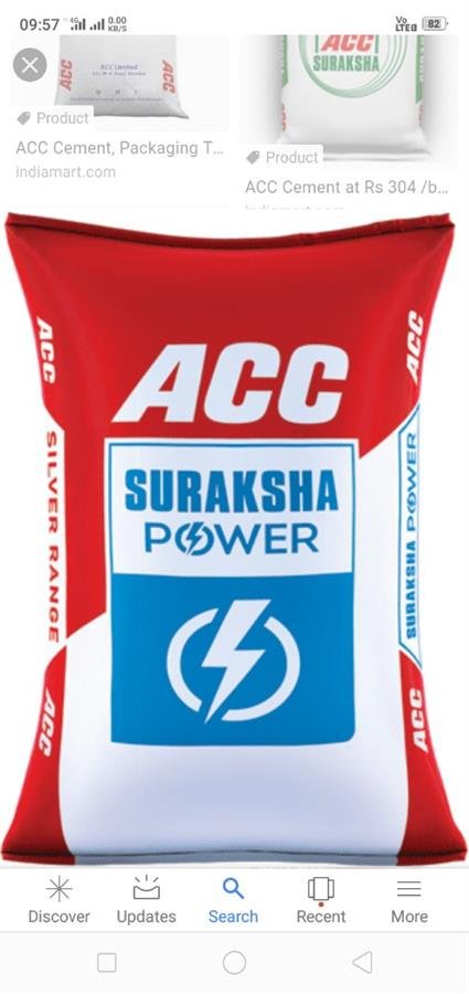 Acc silver range cement
