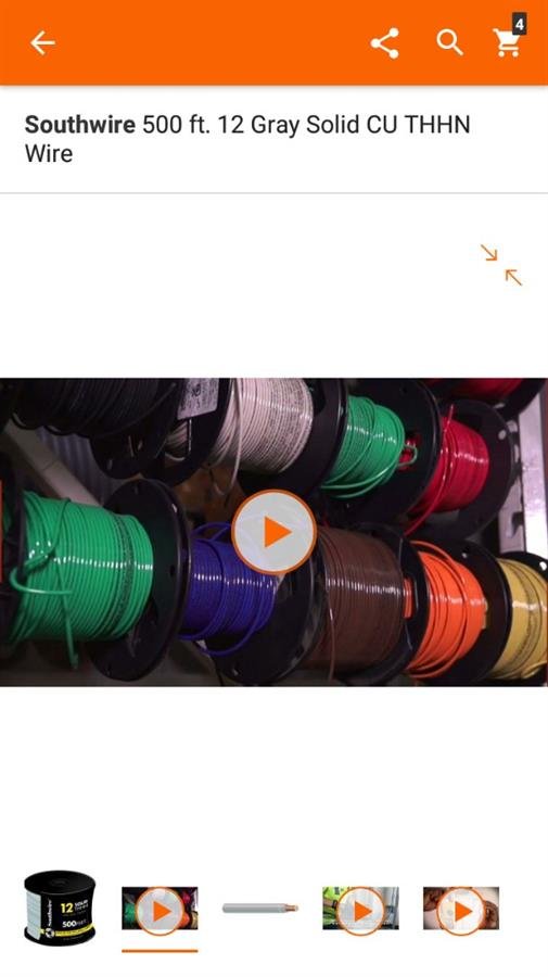 Southwire 500 ft. 12awg. THHN SOLID WIRE