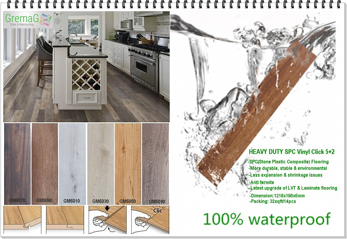 SPC Vinyl Flooring 5 +2
