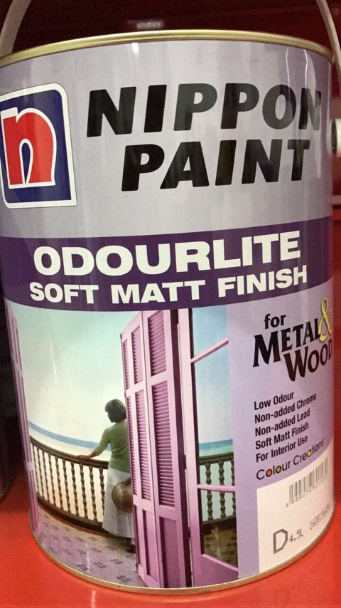 Nippon Paint Odour Lite Soft Matt Finish For Metal And Wood