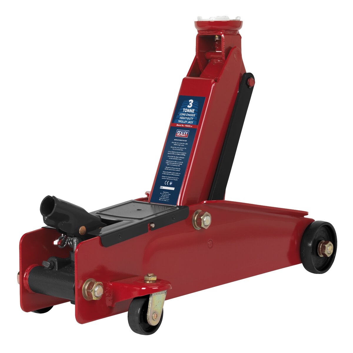 Trolley Jack 3tonne Long Chassis Heavy-Duty
