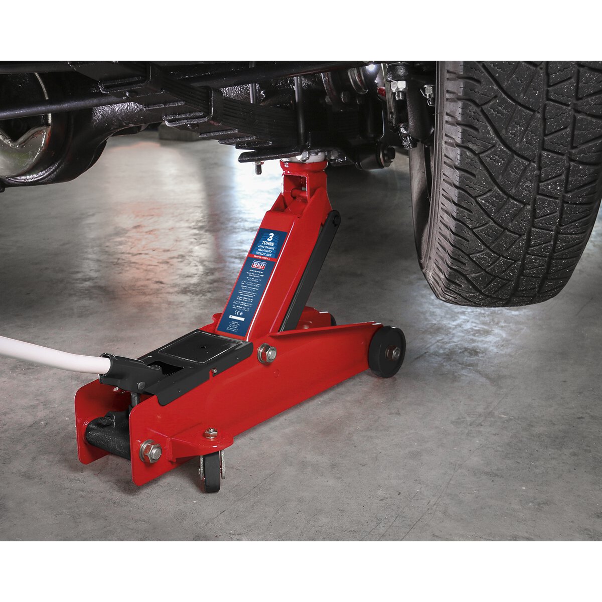 Trolley Jack 3tonne Long Chassis Heavy-Duty