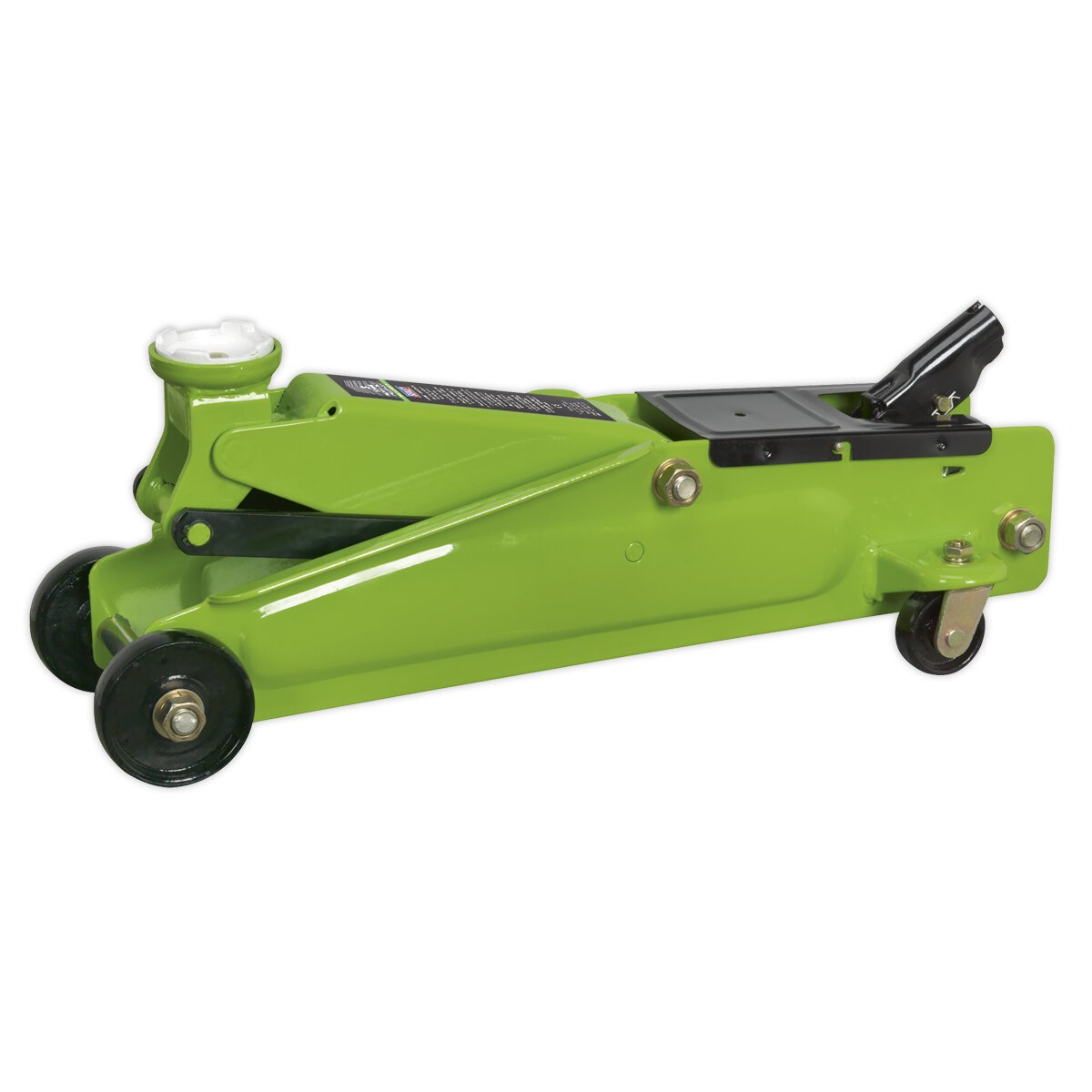 Trolley Jack 3tonne Long Chassis Heavy-Duty Hi-Vis