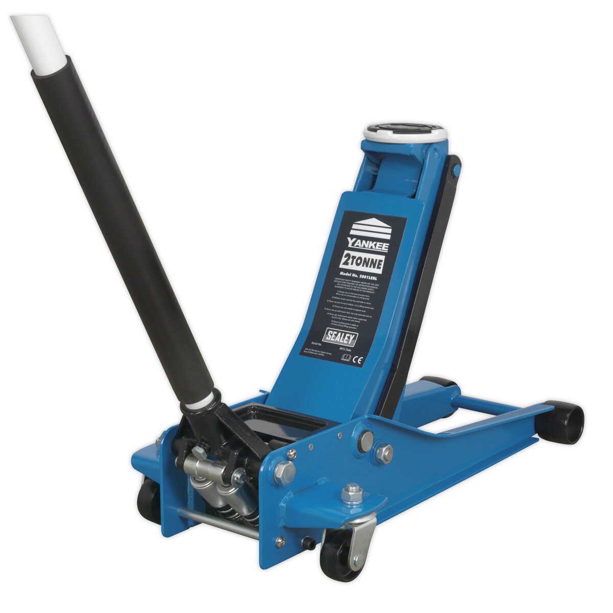 Trolley Jack 2tonne Low Entry Rocket Lift Blue