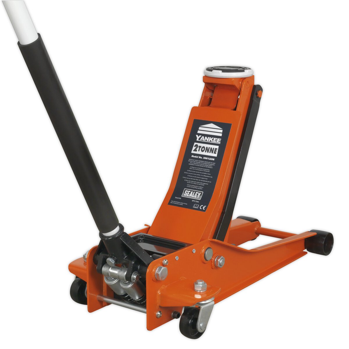 Trolley Jack 2tonne Low Entry Rocket Lift Orange