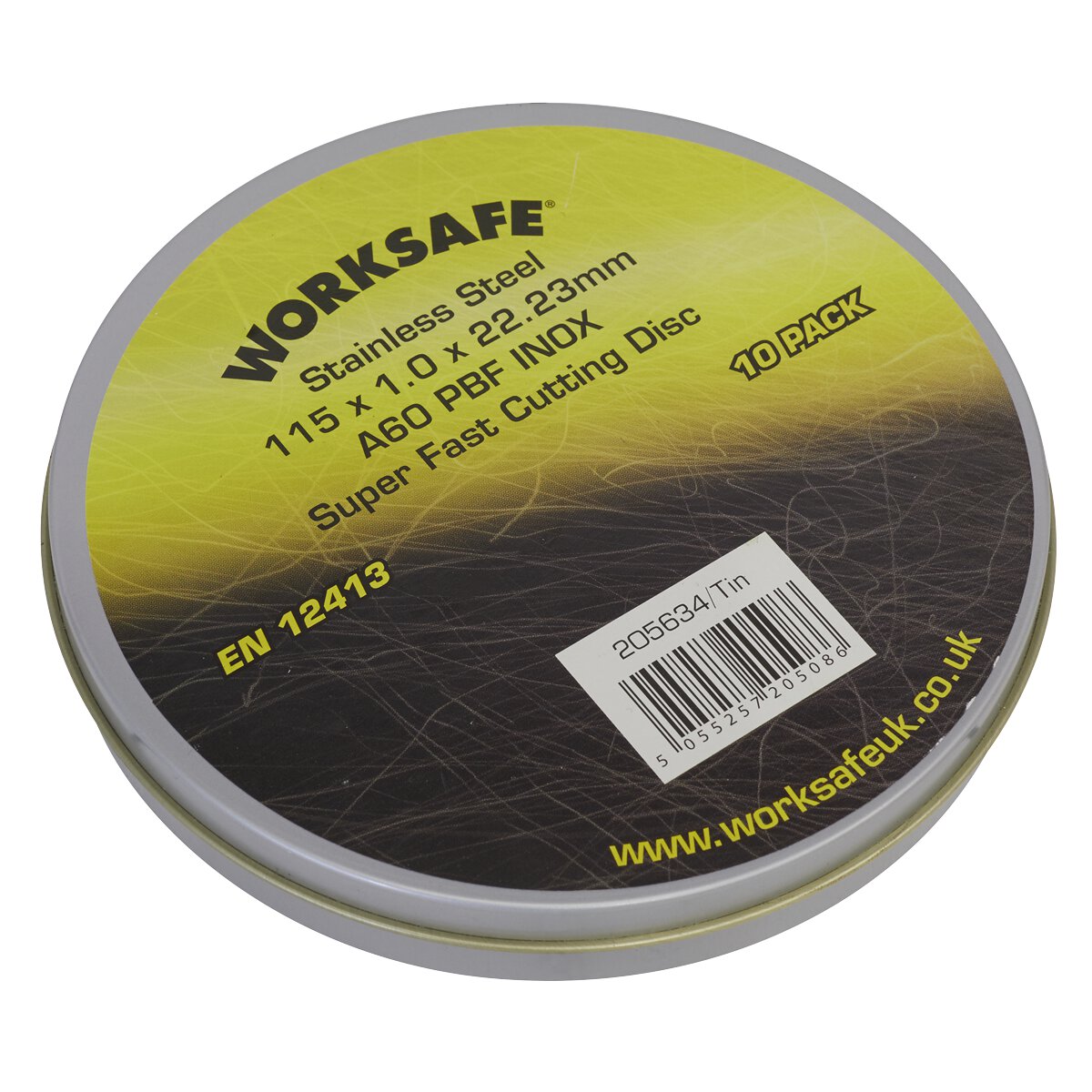 Cutting Disc Flat Stainless Steel (INOX) Ø115 x 1 x 22mm - Pack of 10