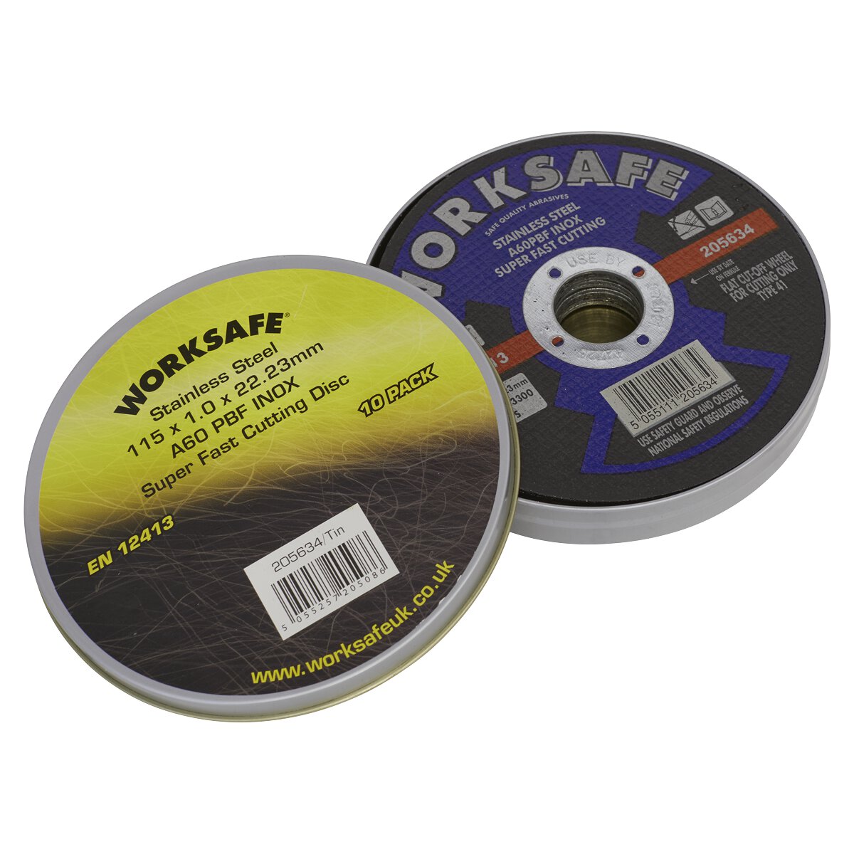 Cutting Disc Flat Stainless Steel (INOX) Ø115 x 1 x 22mm - Pack of 10