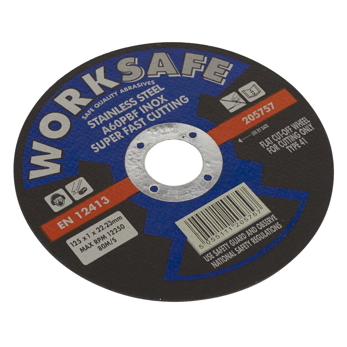 Cutting Disc Flat Stainless Steel (INOX) Ø125 x 1 x 22mm
