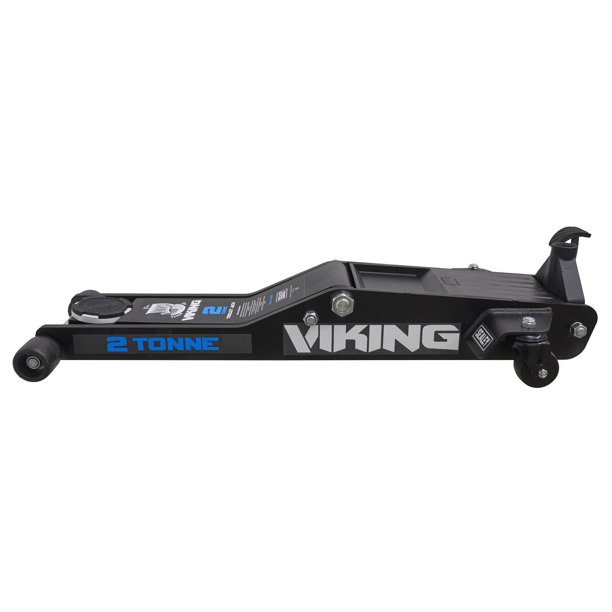 Viking Low Entry Long Reach Trolley Jack 2tonne with Rocket Lift