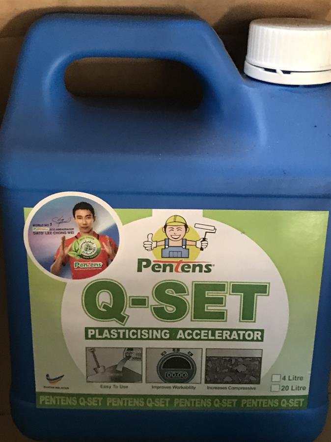 Pentens Q -Set Plasticising Accelerator
