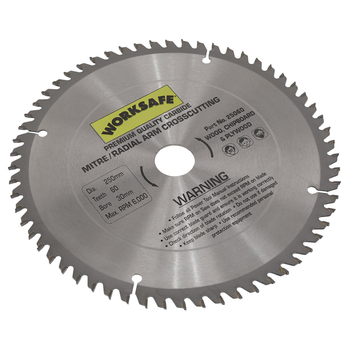 TCT Saw Blade Ø250 x 30mm - 60tpu