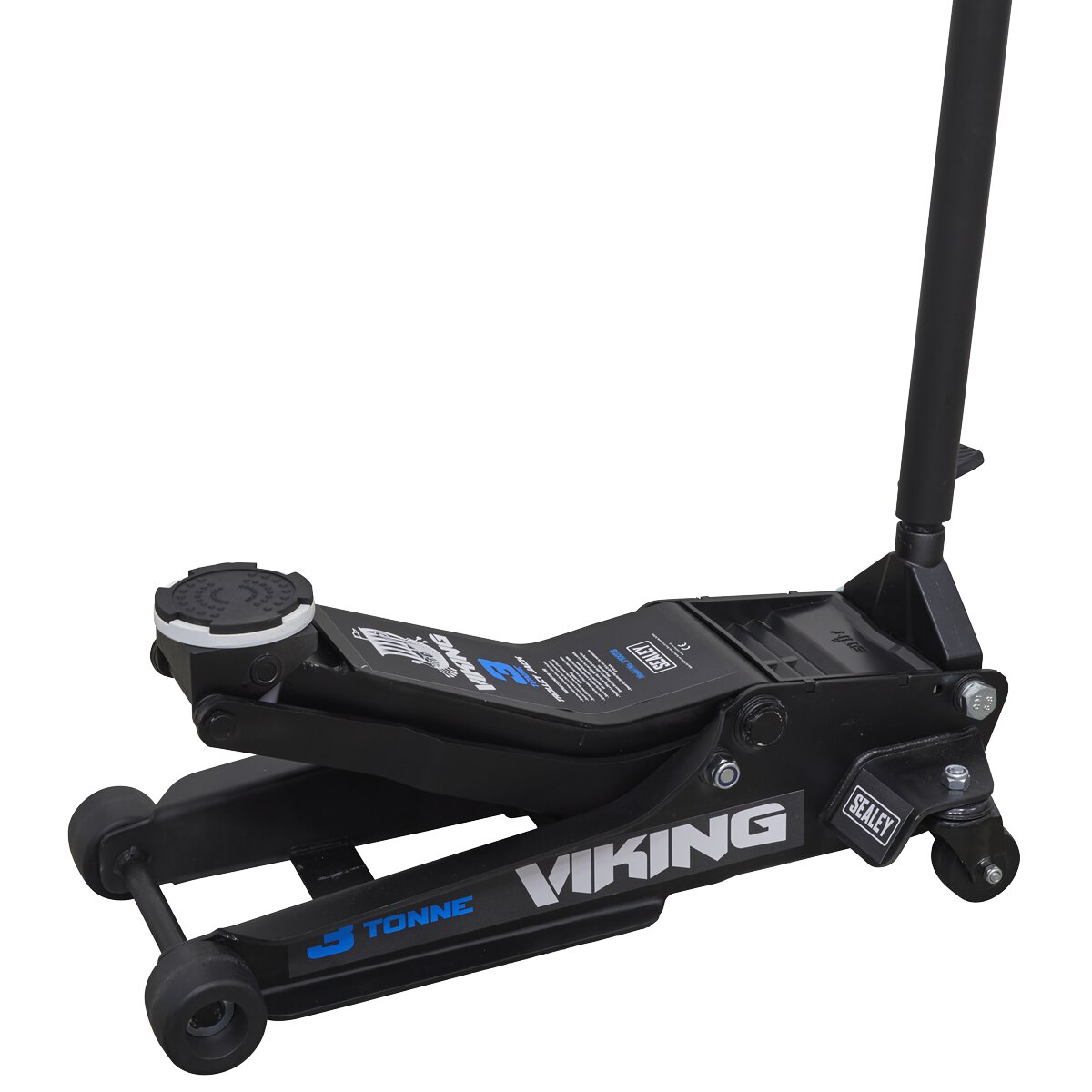 Viking 3tonne Low Entry Trolley Jack with Rocket Lift