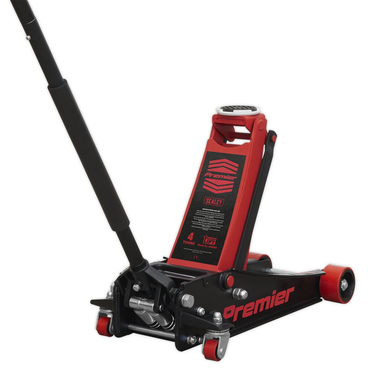 Trolley Jack 4tonne Rocket Lift Red