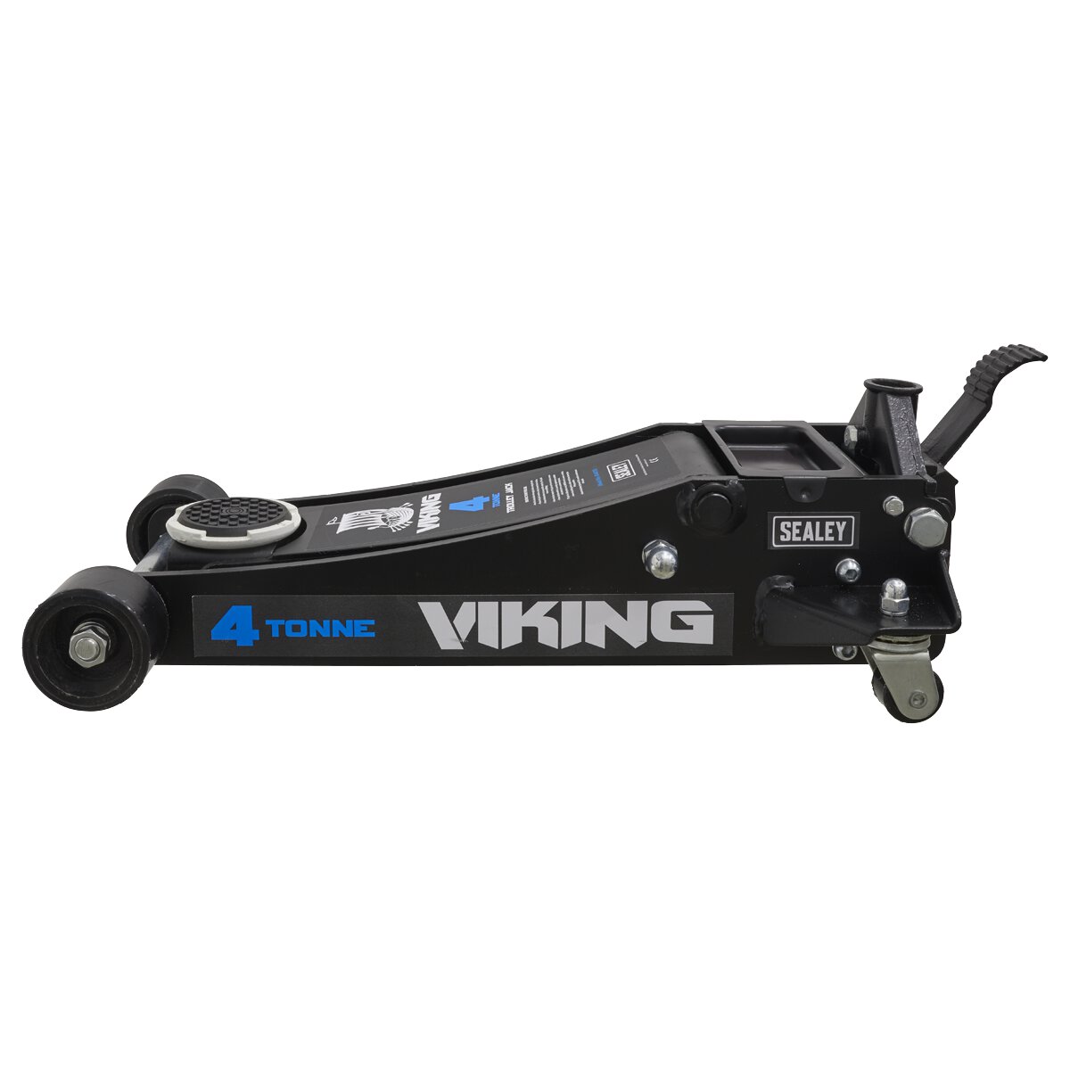 Viking Tyre Bay Trolley Jack 4tonne Low Entry with Rocket Lift
