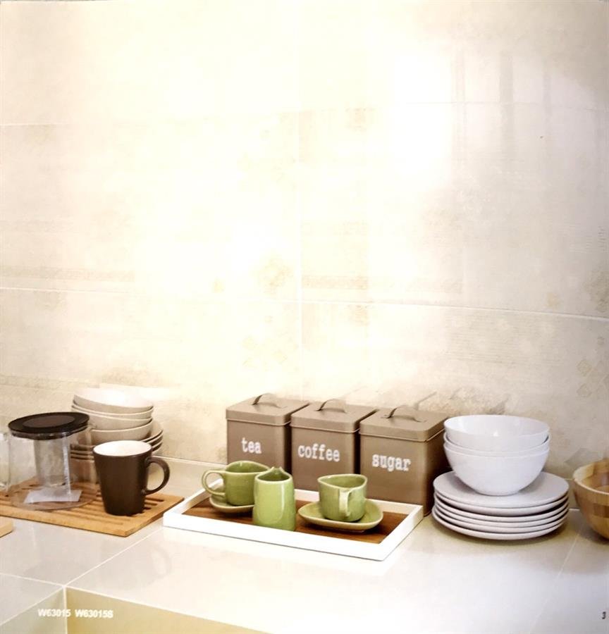 White Horse Striato Series Wall Ceramic Tiles / Porcelain Stone 300x600mm Gloss Finish, Glazed / Structure Finish, Glazed