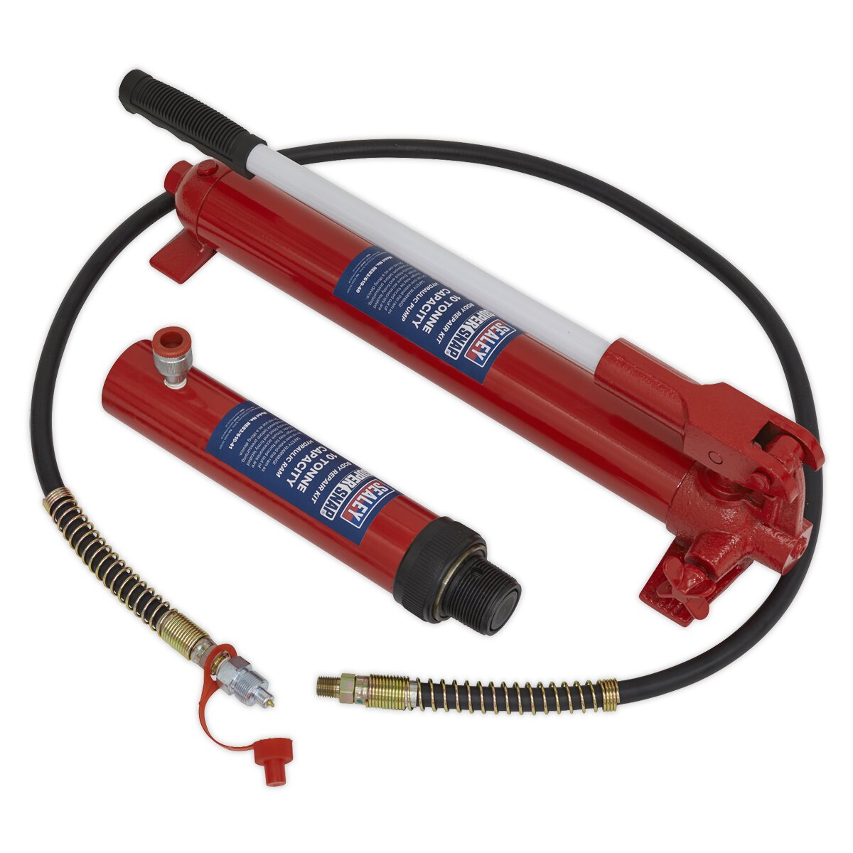 Push Ram with Pump & Hose Assembly - 10tonne