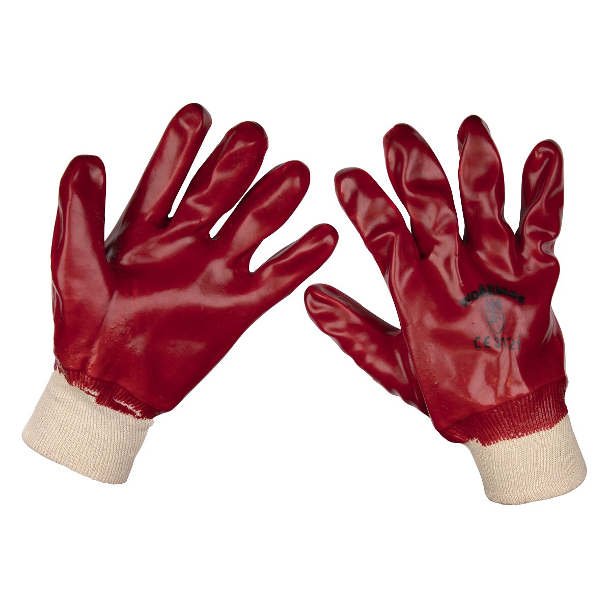 General Purpose PVC Gloves Knitted Wrist (X-Large) - Pair