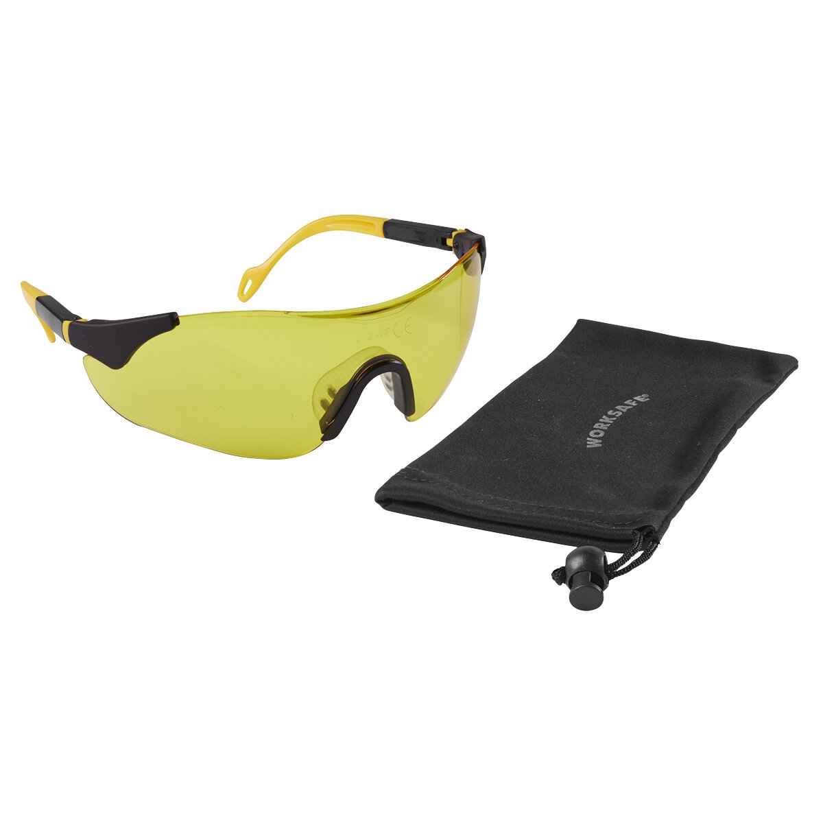 Sports Style High-Vison Safety Glasses with Adjustable Arms