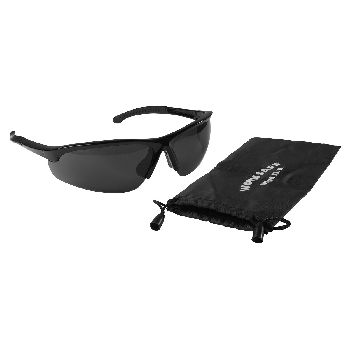 Zante Style Smoke Lens Safety Glasses with Flexi Arms