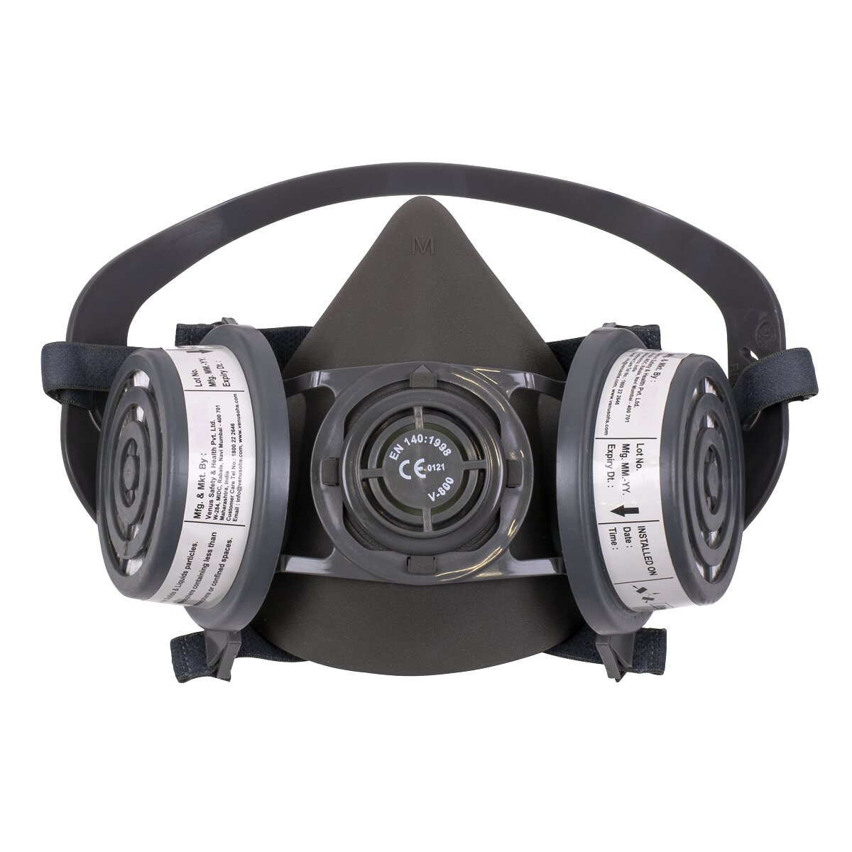 Half Mask with P3R Filter Cartridges