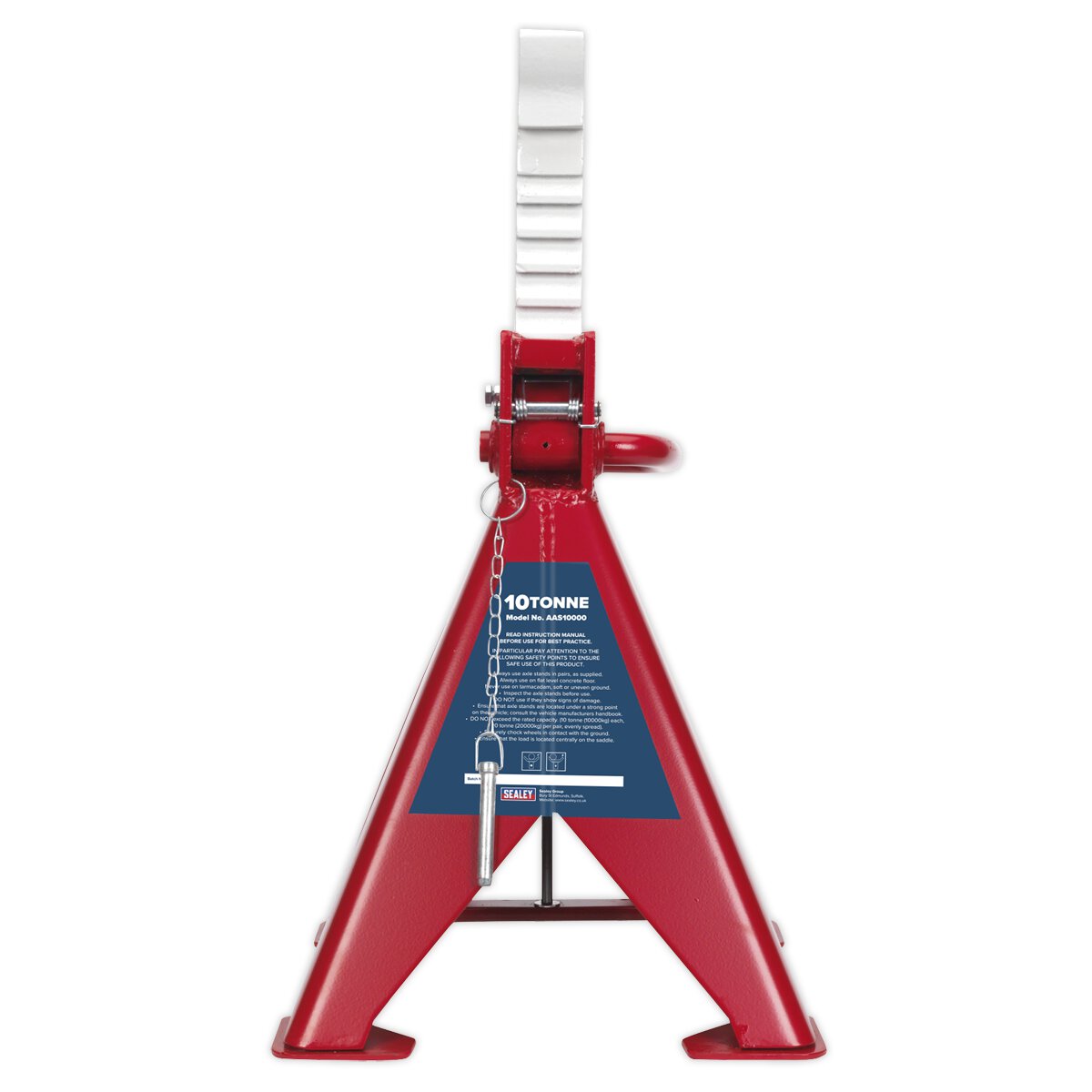 Axle Stands (Pair) 10tonne Capacity per Stand Auto Rise Ratchet