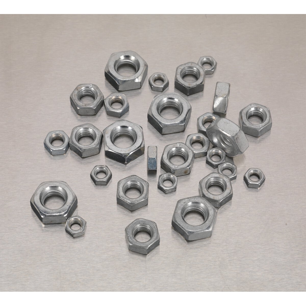 Steel Nut Assortment 370pc M5-M10 DIN 934 Metric