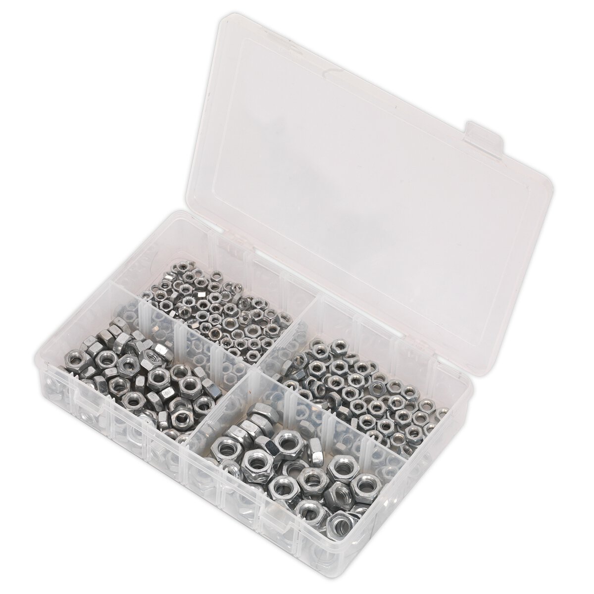 Steel Nut Assortment 370pc M5-M10 DIN 934 Metric