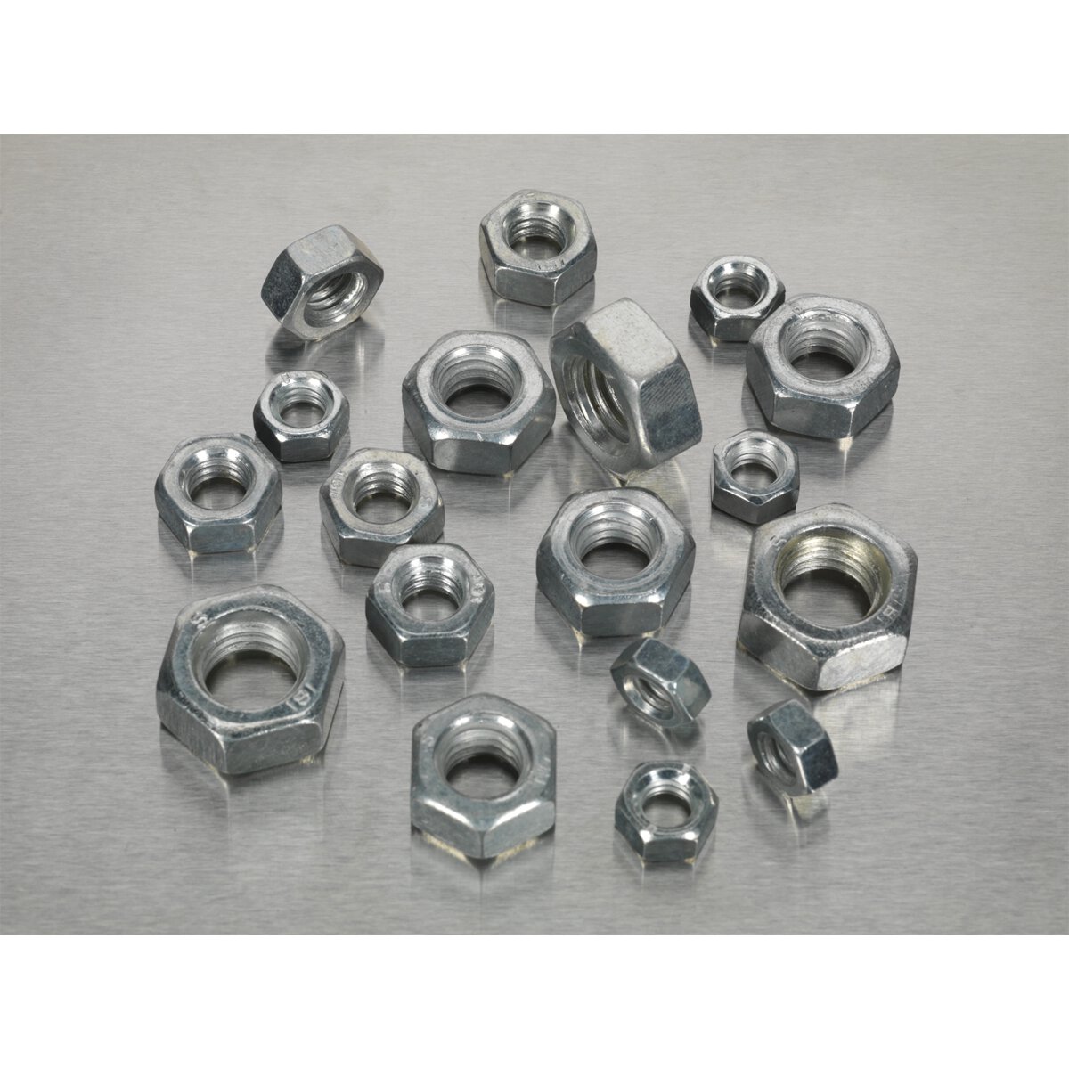Steel Nut Assortment 320pc 1/4"-1/2"UNF DIN 934
