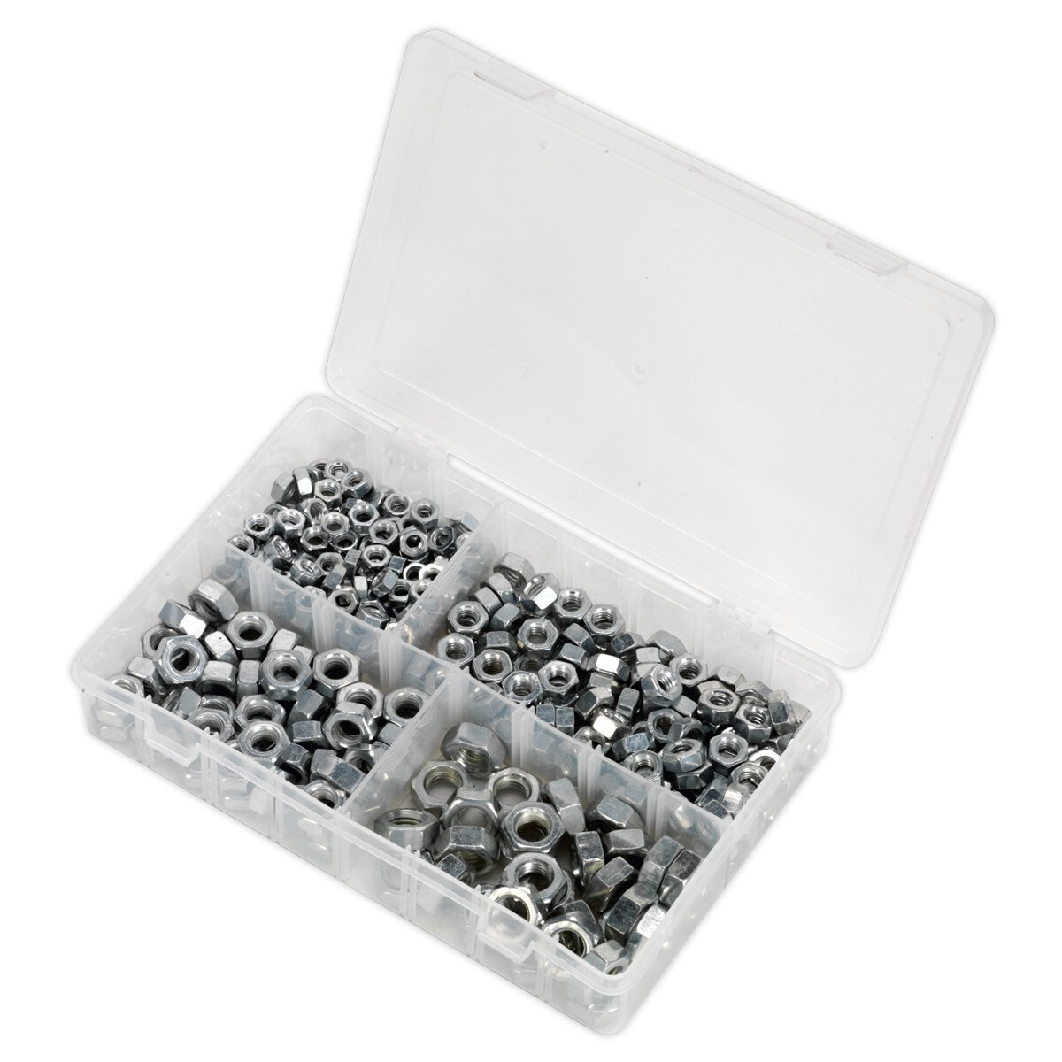 Steel Nut Assortment 320pc 1/4"-1/2"UNF DIN 934