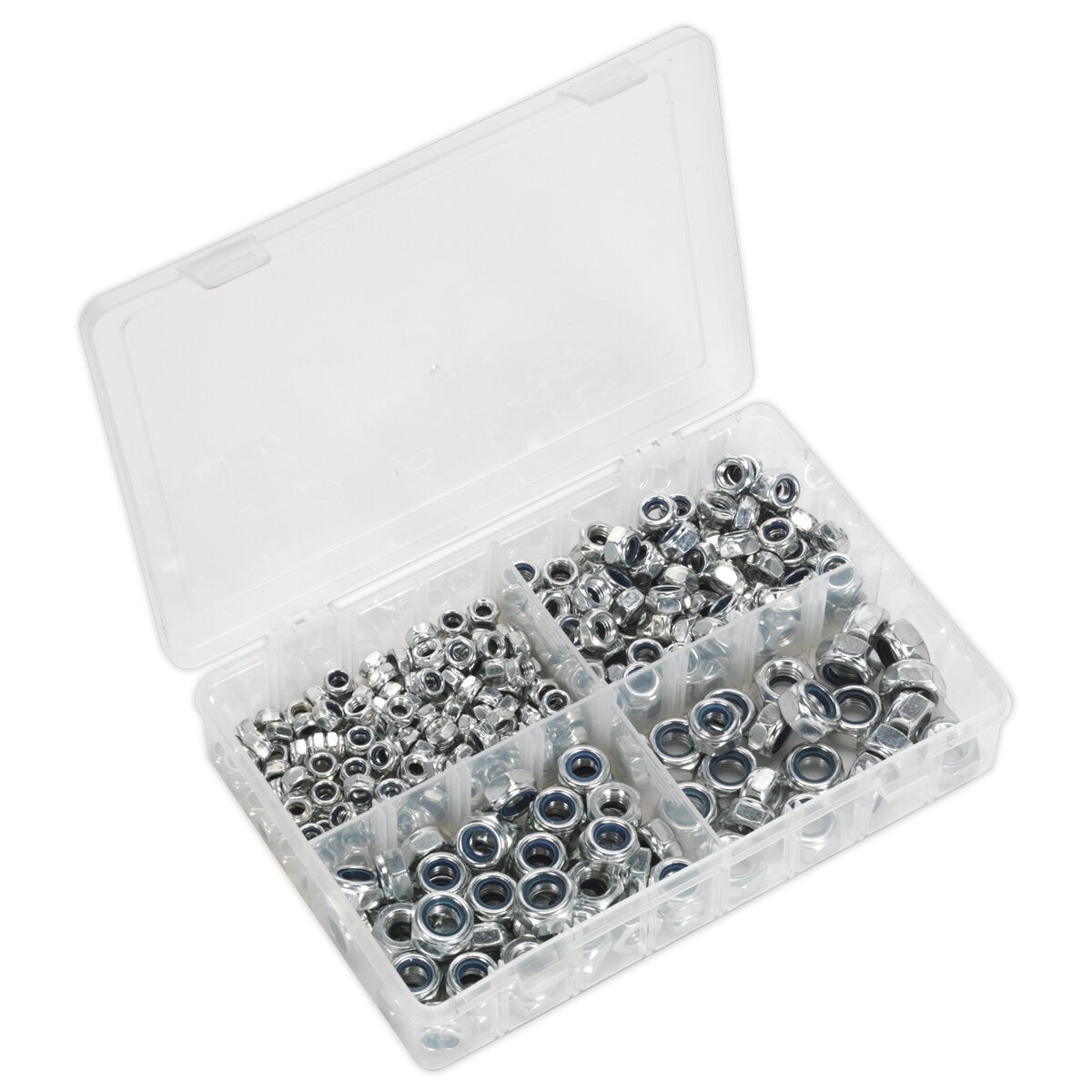 Nylon Lock Nut Assortment 300pc M6-M12 DIN 982 Metric