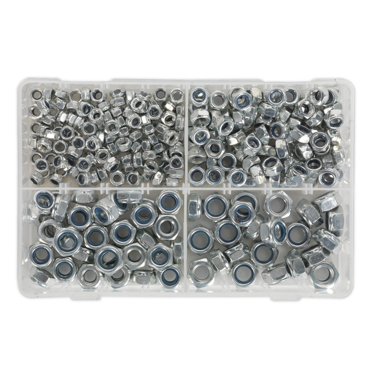 Nylon Lock Nut Assortment 300pc M6-M12 DIN 982 Metric