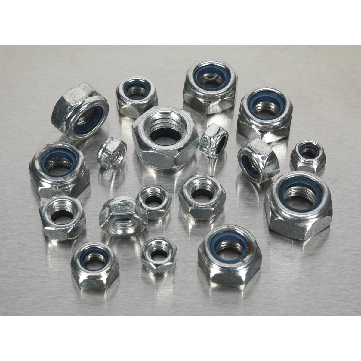 Nylon Lock Nut Assortment 300pc M6-M12 DIN 982 Metric
