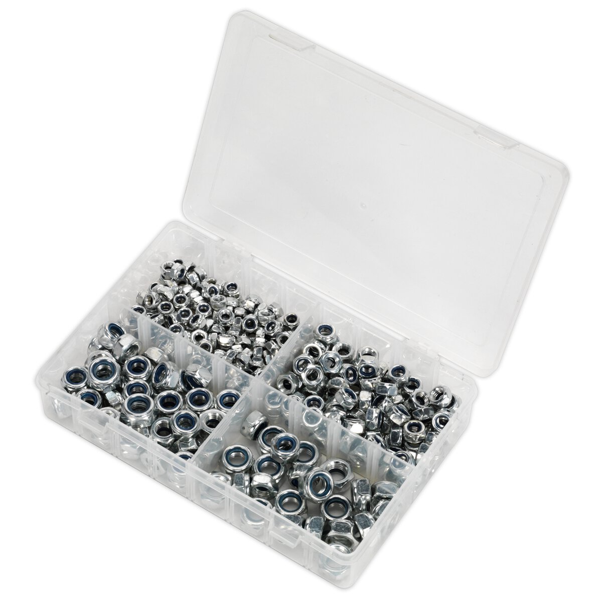Nylon Lock Nut Assortment 300pc M6-M12 DIN 982 Metric