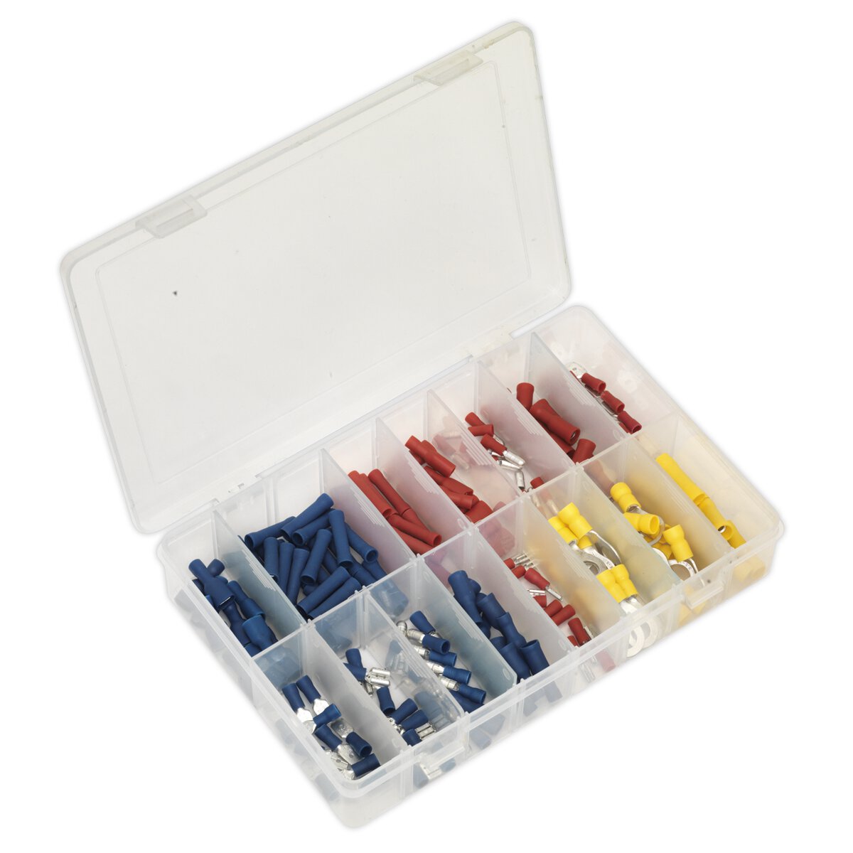 Crimp Terminal Assortment 200pc Blue, Red & Yellow