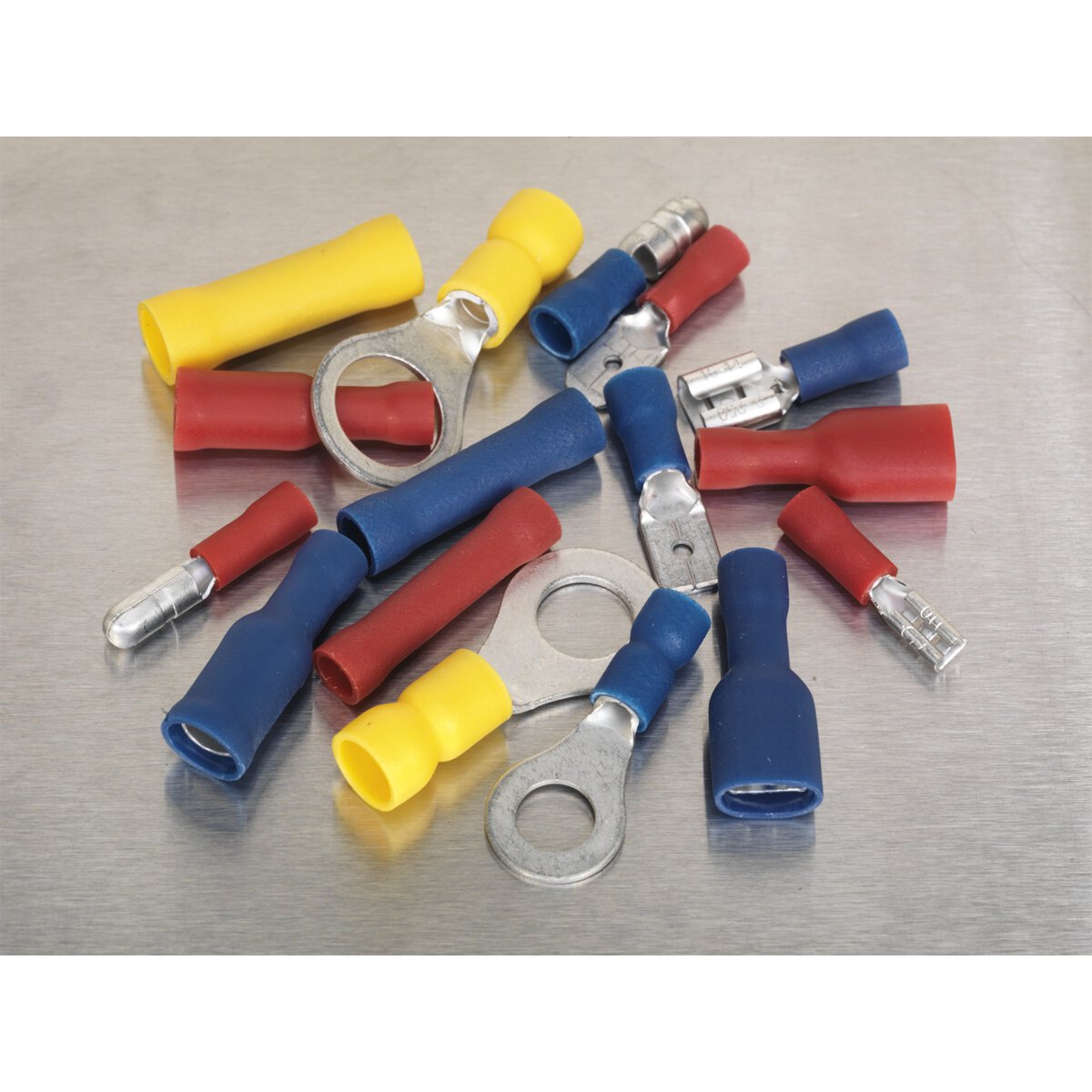 Crimp Terminal Assortment 200pc Blue, Red & Yellow