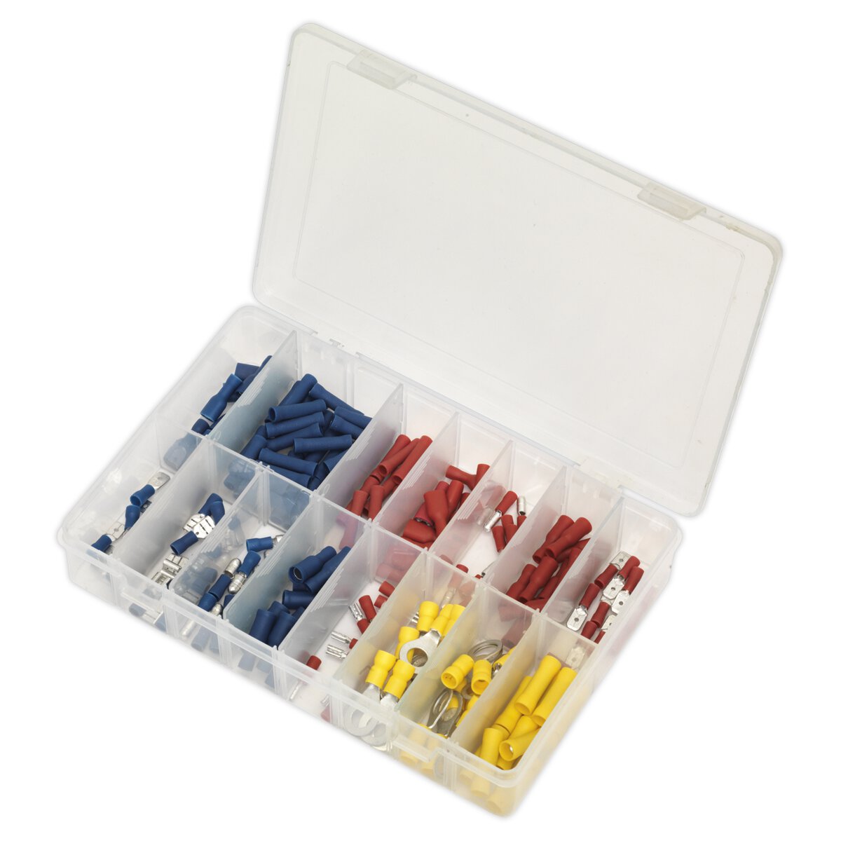 Crimp Terminal Assortment 200pc Blue, Red & Yellow