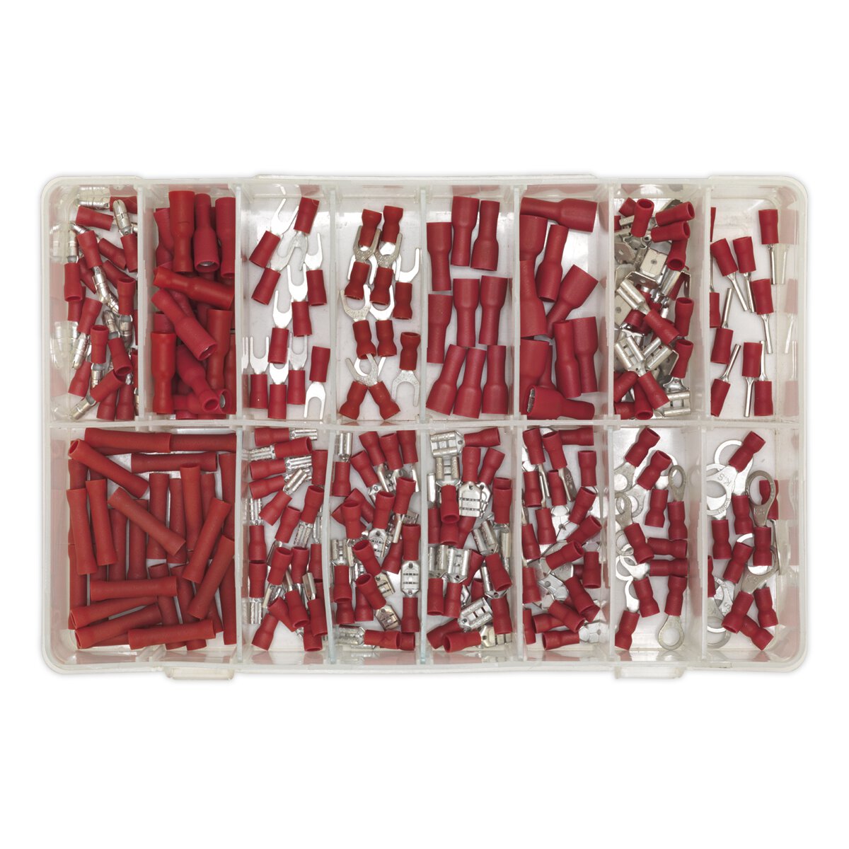 Crimp Terminal Assortment 260pc Red