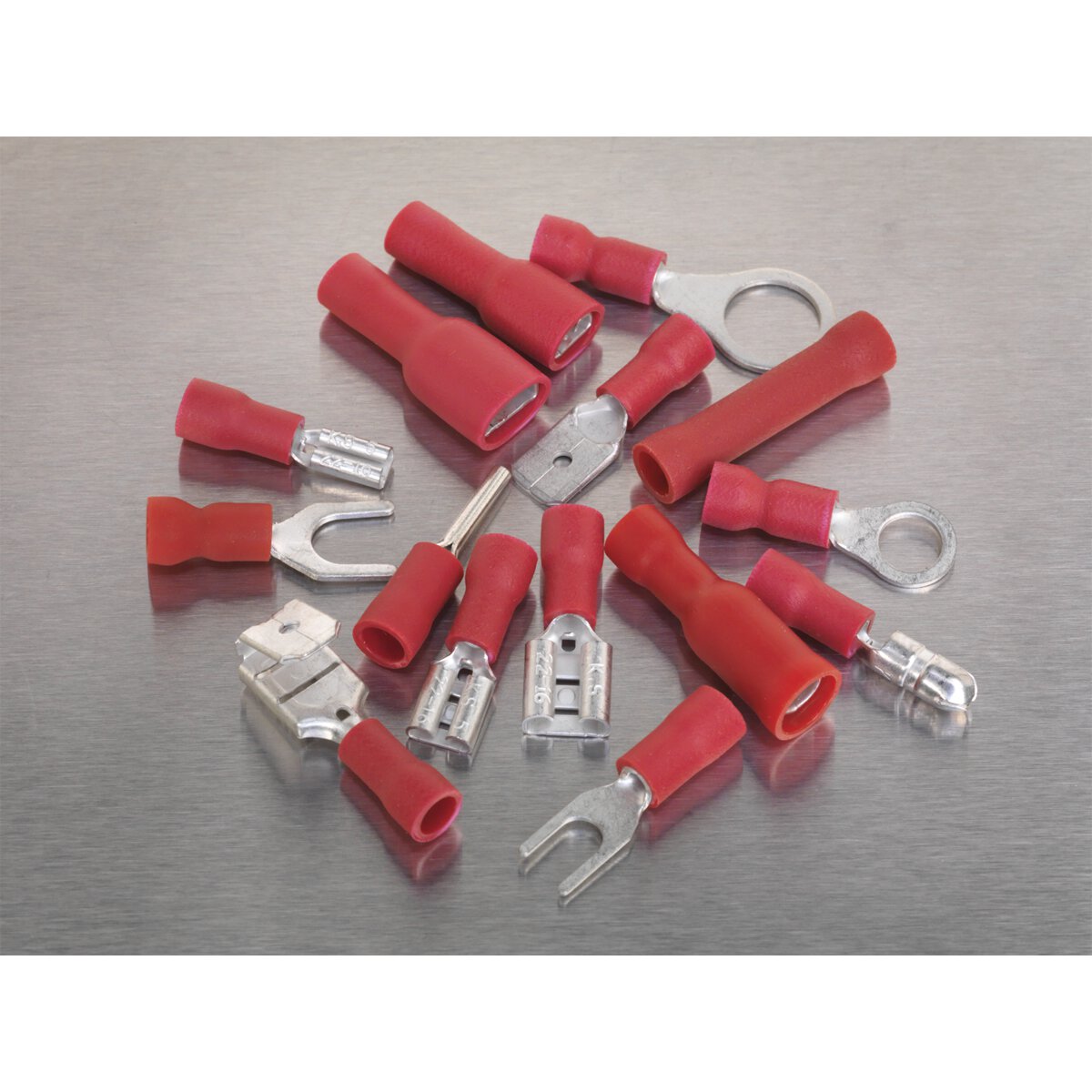 Crimp Terminal Assortment 260pc Red