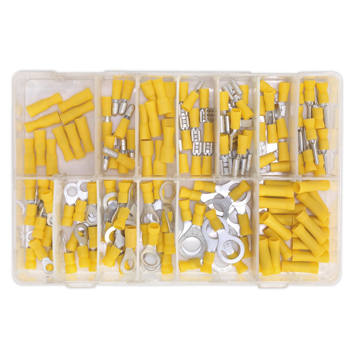 Crimp Terminal Assortment 140pc Yellow