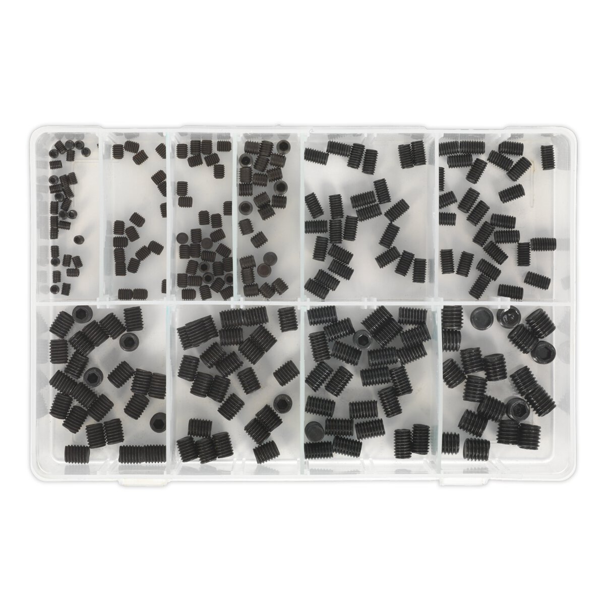 Grub Screw Assortment 250pc M4-M10 DIN 916 Metric