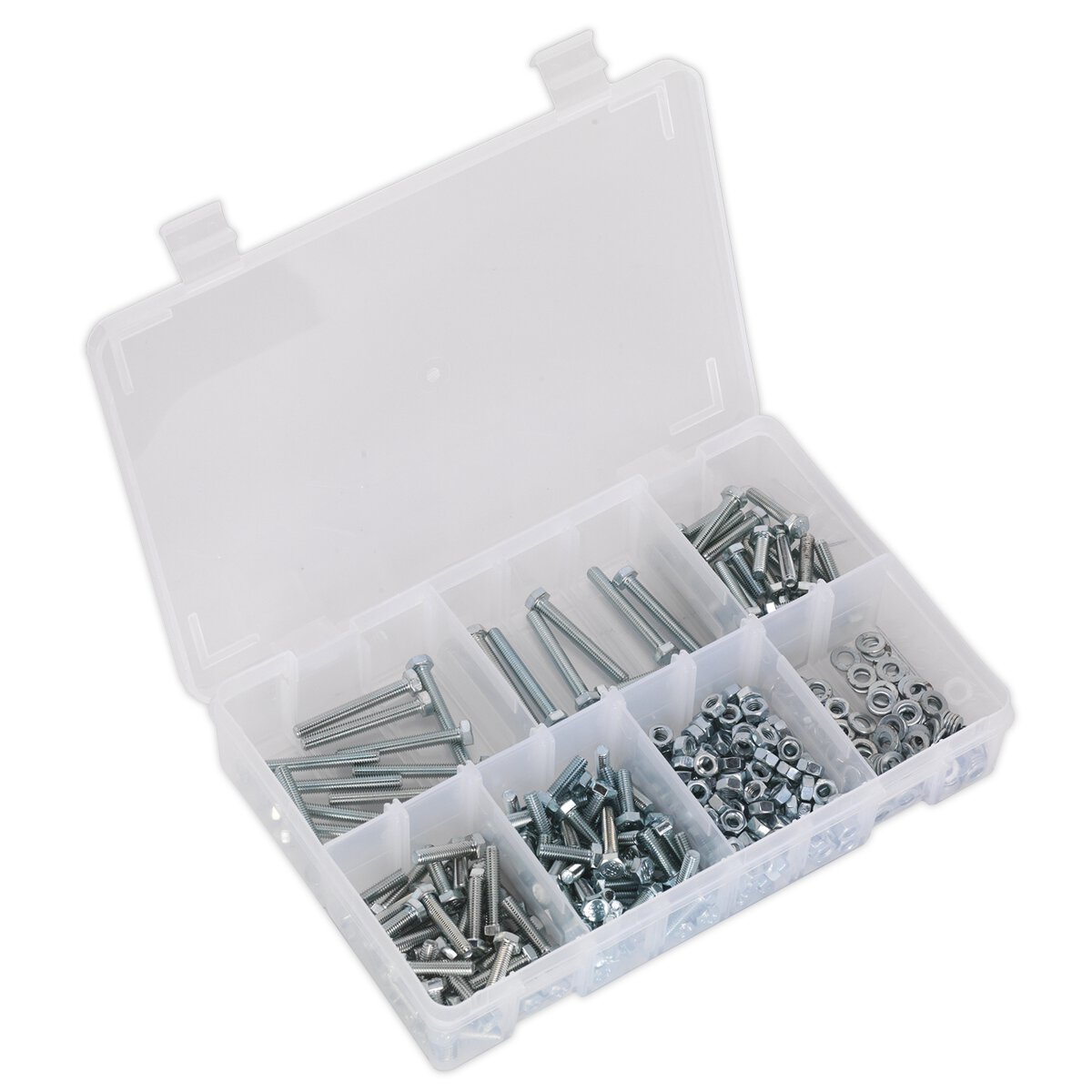 Setscrew, Nut & Washer Assortment 444pc High Tensile M5 Metric