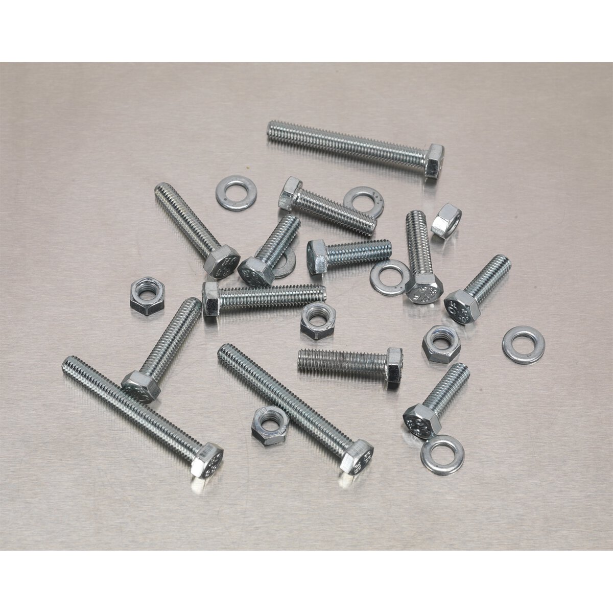 Setscrew, Nut & Washer Assortment 444pc High Tensile M5 Metric
