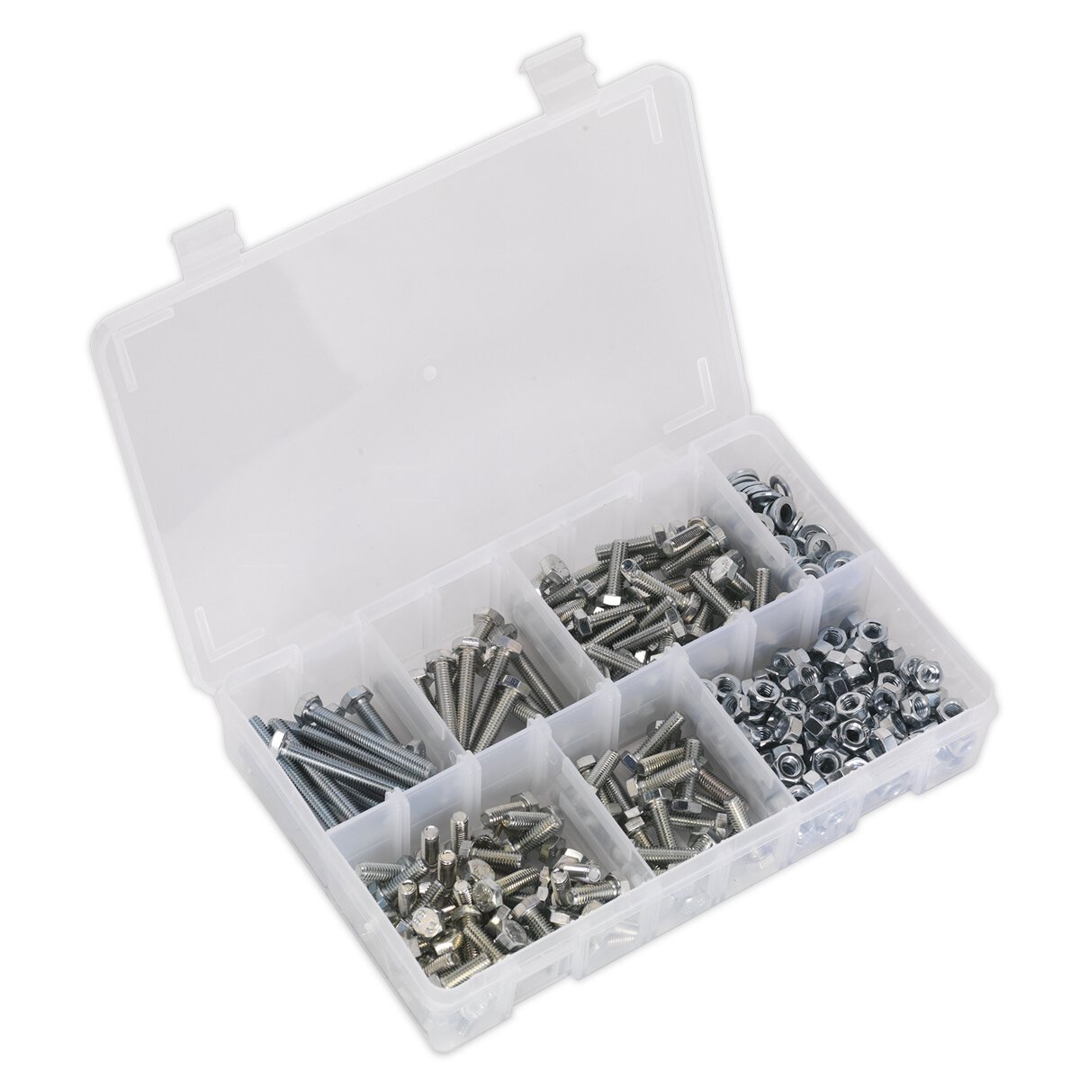 Setscrew, Nut & Washer Assortment 408pc High Tensile M6 Metric