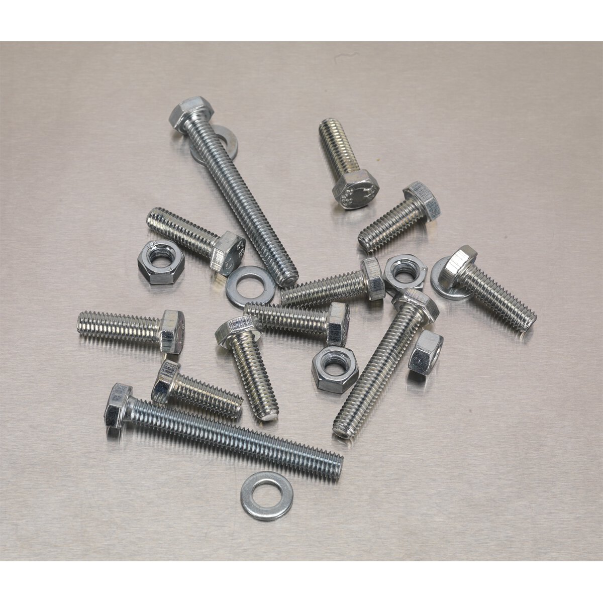 Setscrew, Nut & Washer Assortment 408pc High Tensile M6 Metric