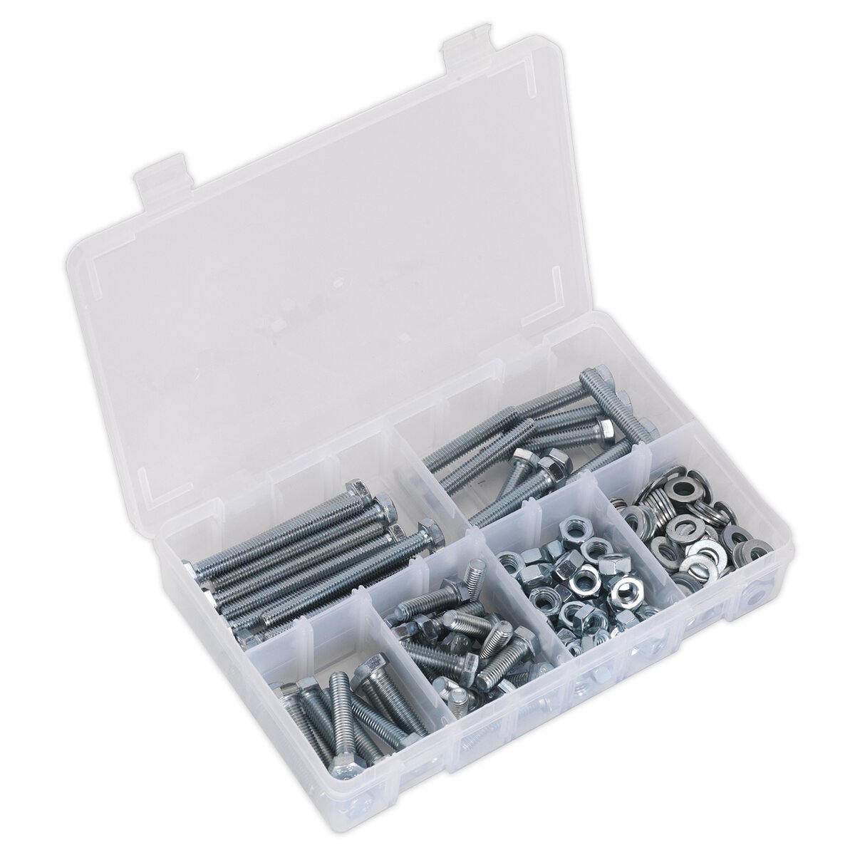 Setscrew, Nut & Washer Assortment 220pc High Tensile M8 Metric