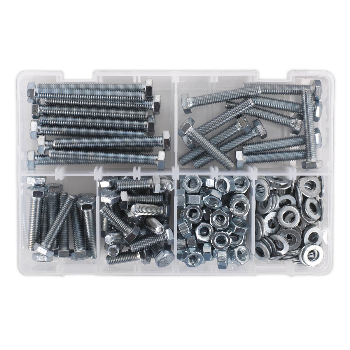 Setscrew, Nut & Washer Assortment 220pc High Tensile M8 Metric