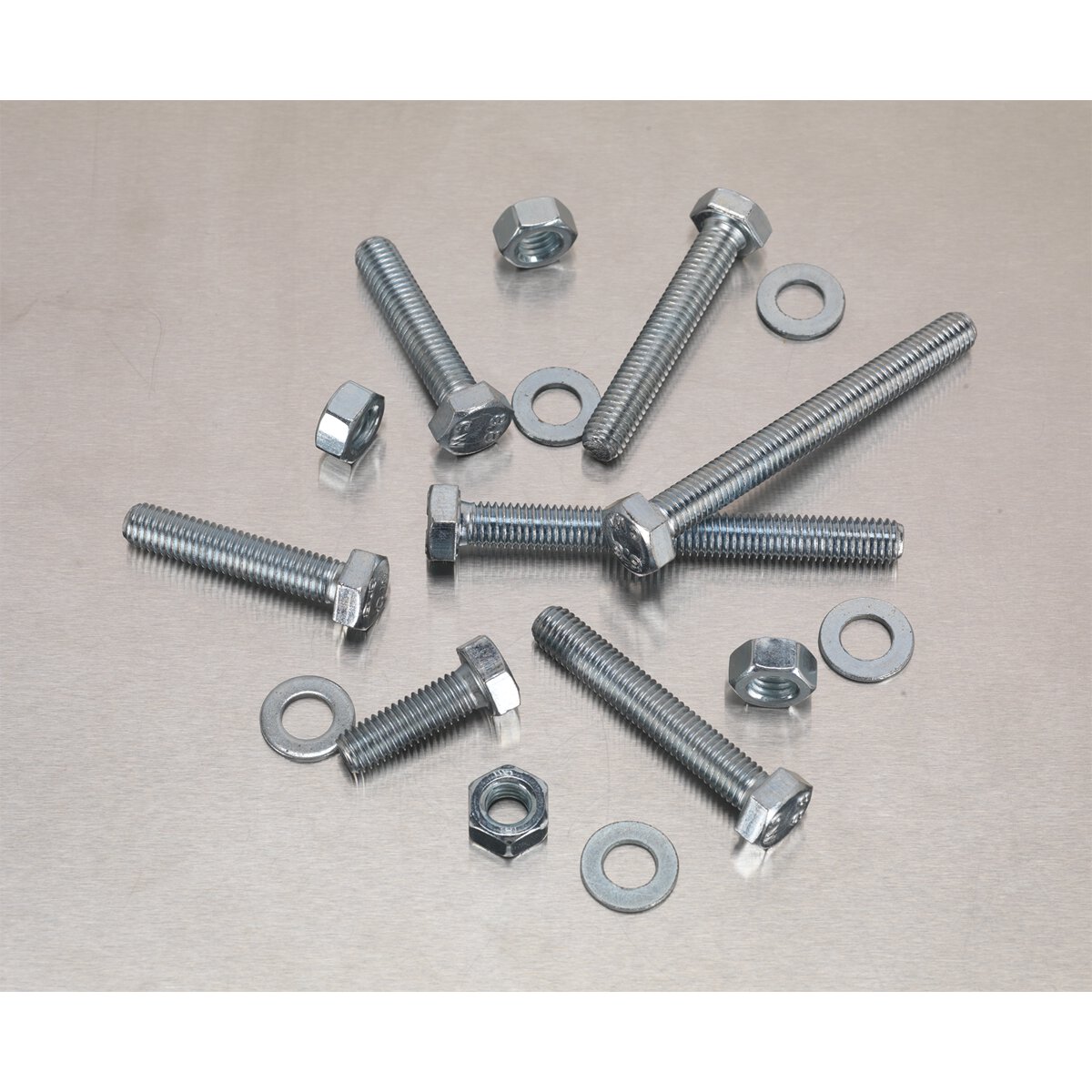 Setscrew, Nut & Washer Assortment 220pc High Tensile M8 Metric