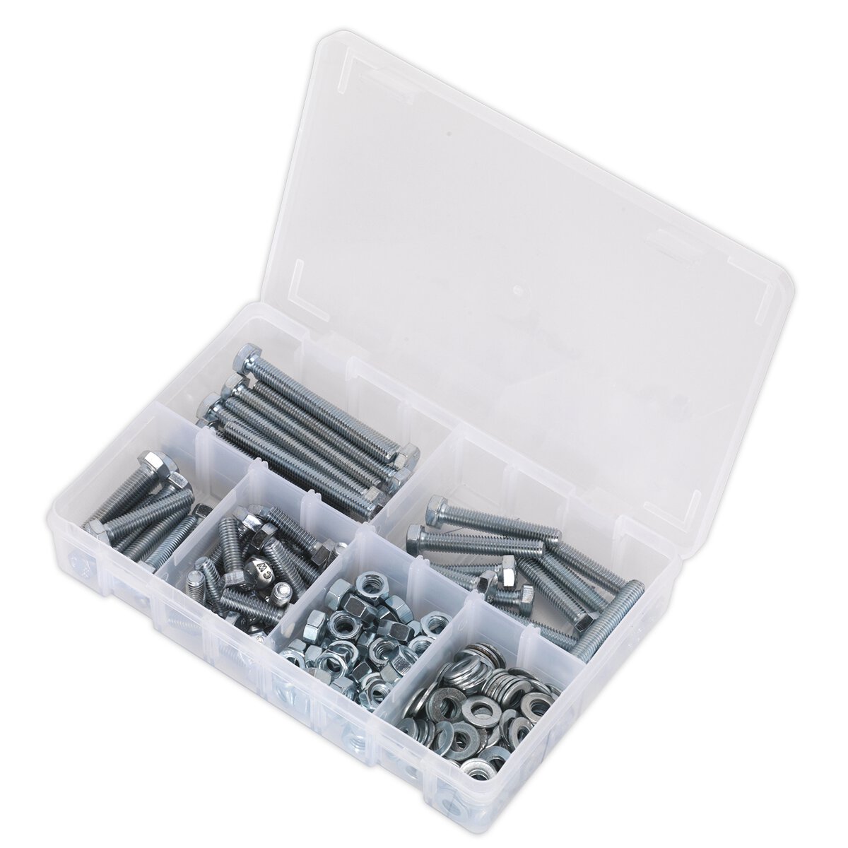 Setscrew, Nut & Washer Assortment 220pc High Tensile M8 Metric